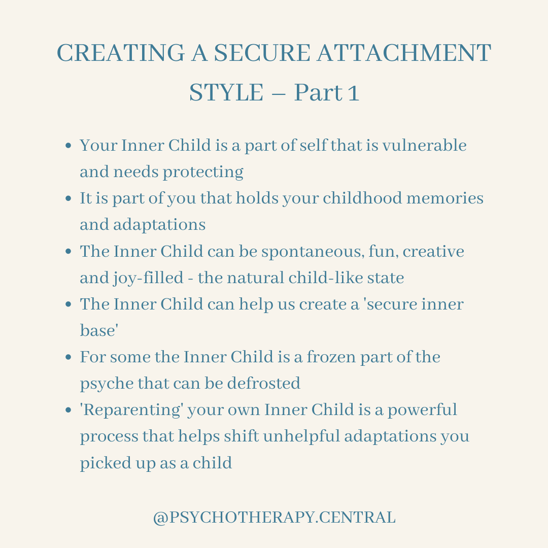 Creating A Secure Attachment Style Part 1