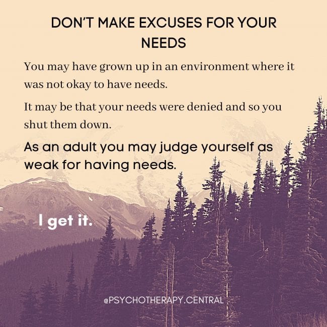 Dont-make-excuses-for-your-needs