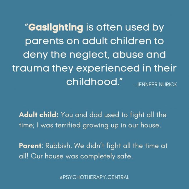 Gaslighting By Parents