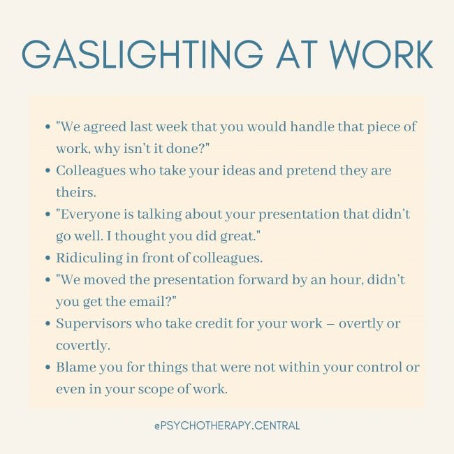 gaslighting At Work