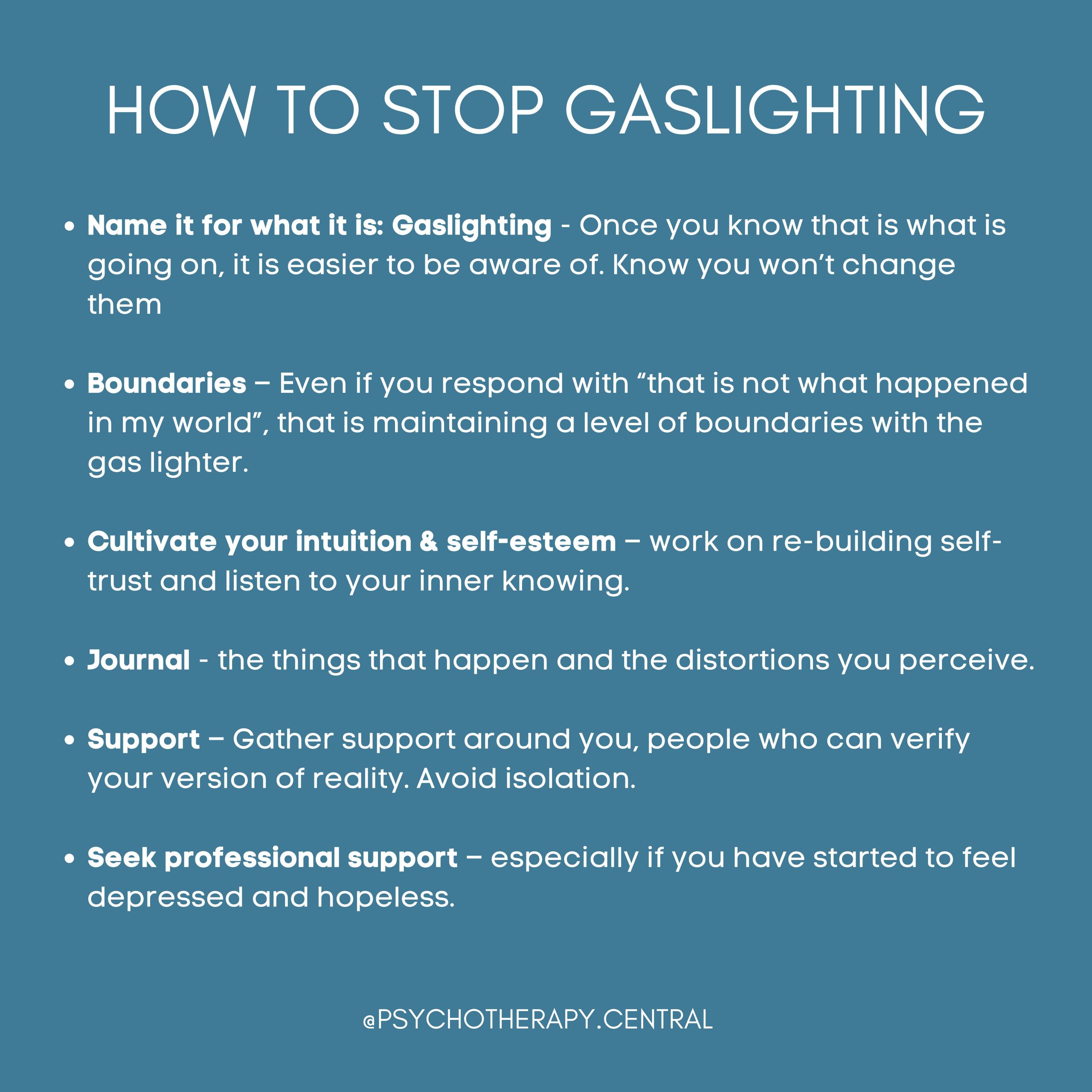 How To Stop Gaslighting