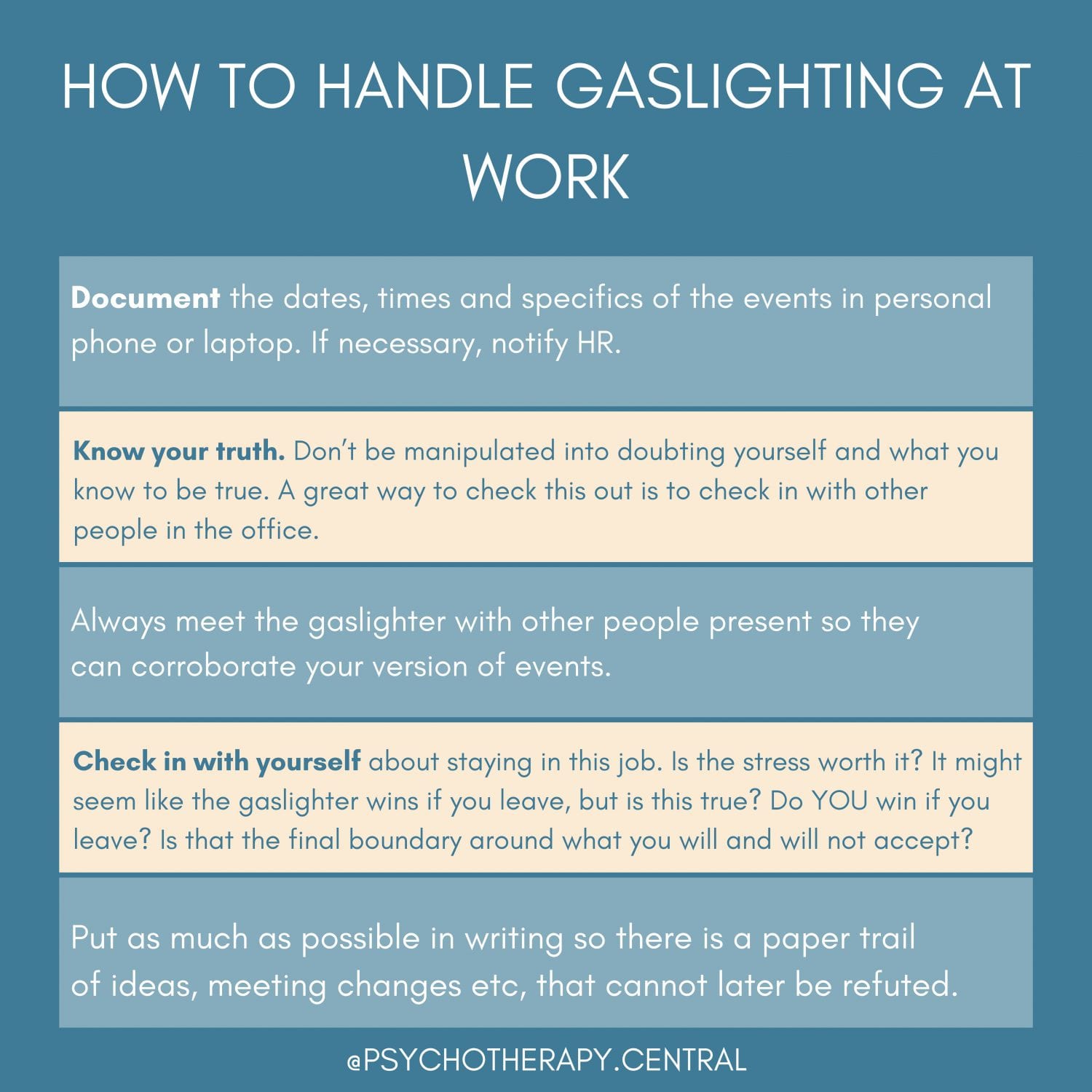 How To Handle Gaslighting At Work