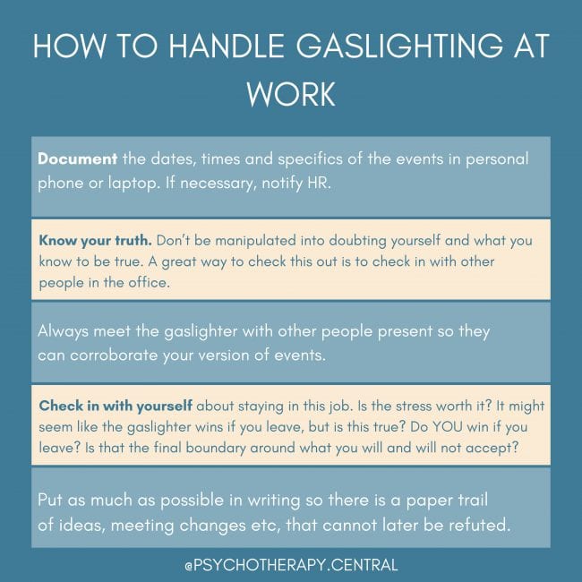 How To Handle Gaslighting At Work