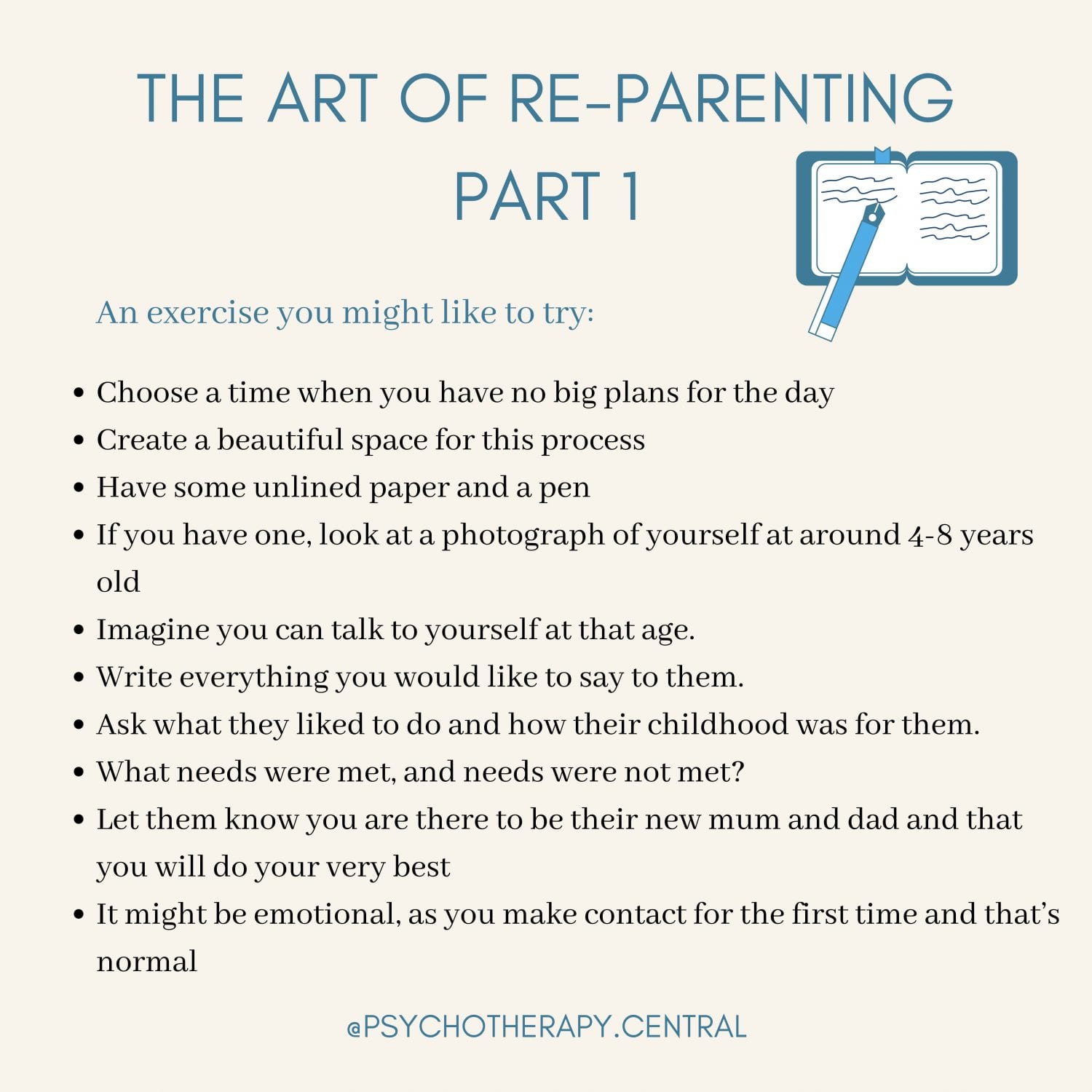 The Art of Re-Parenting