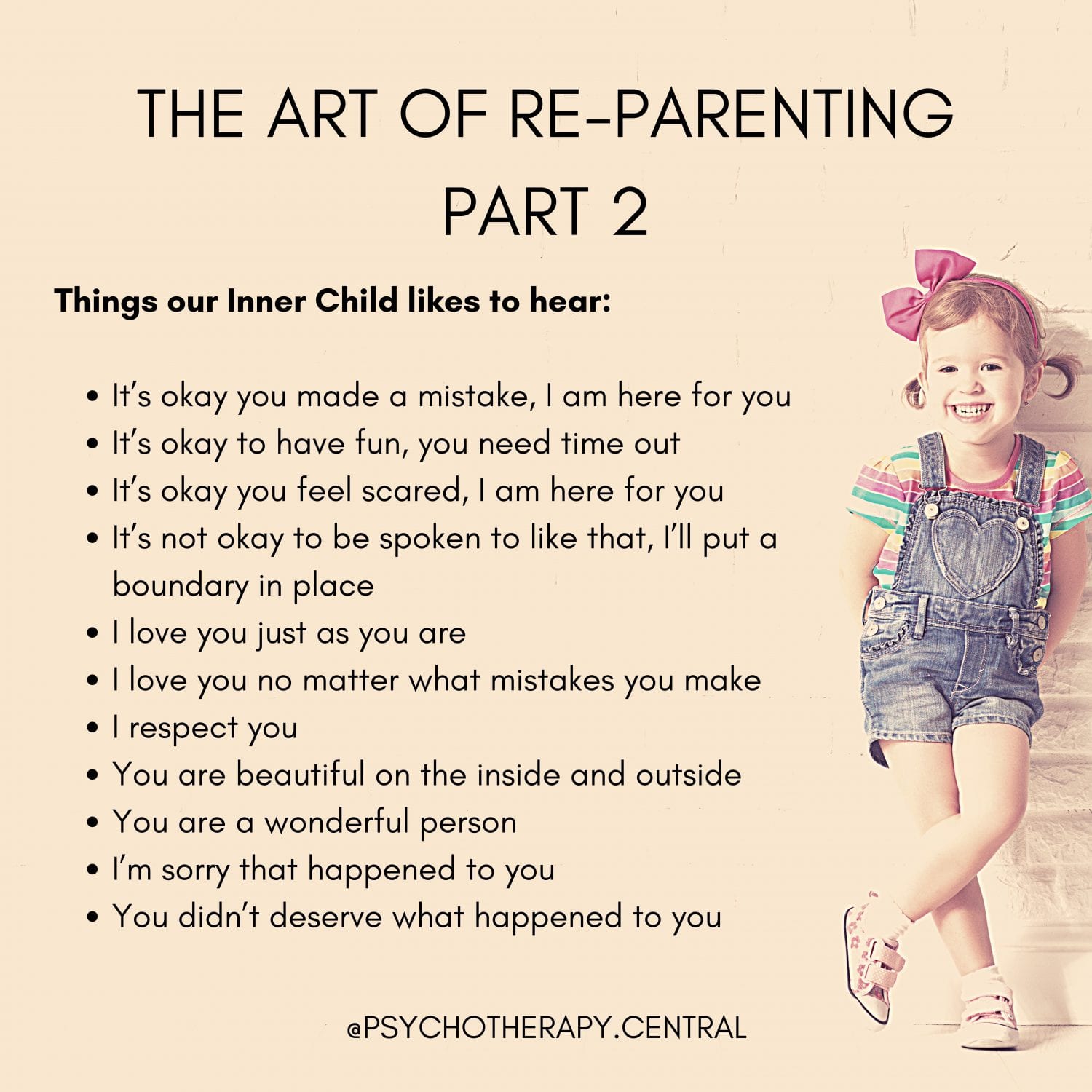 The Art of Re-Parenting