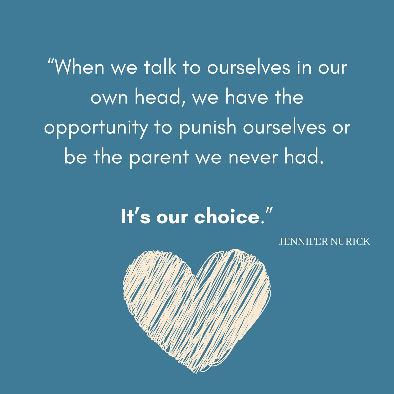 When We Talk To Ourselves