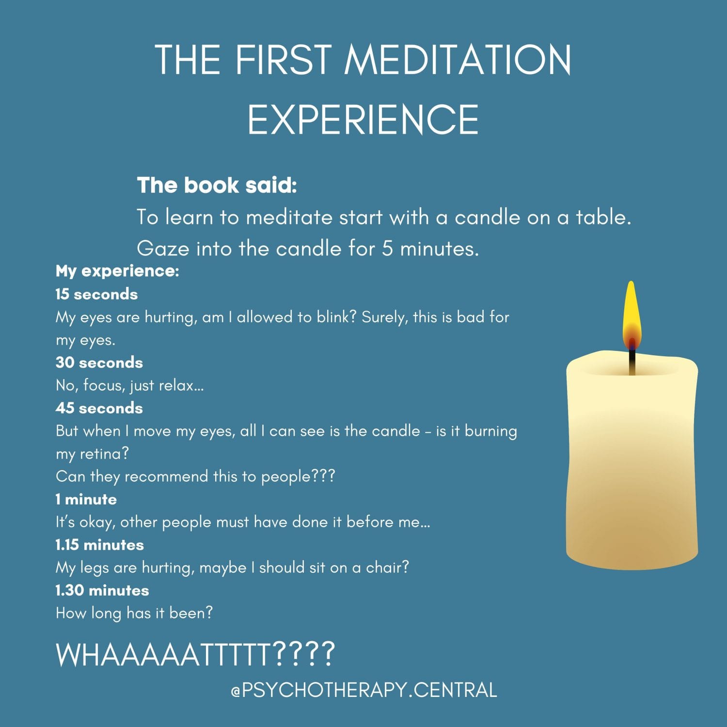 The First Meditation Experience