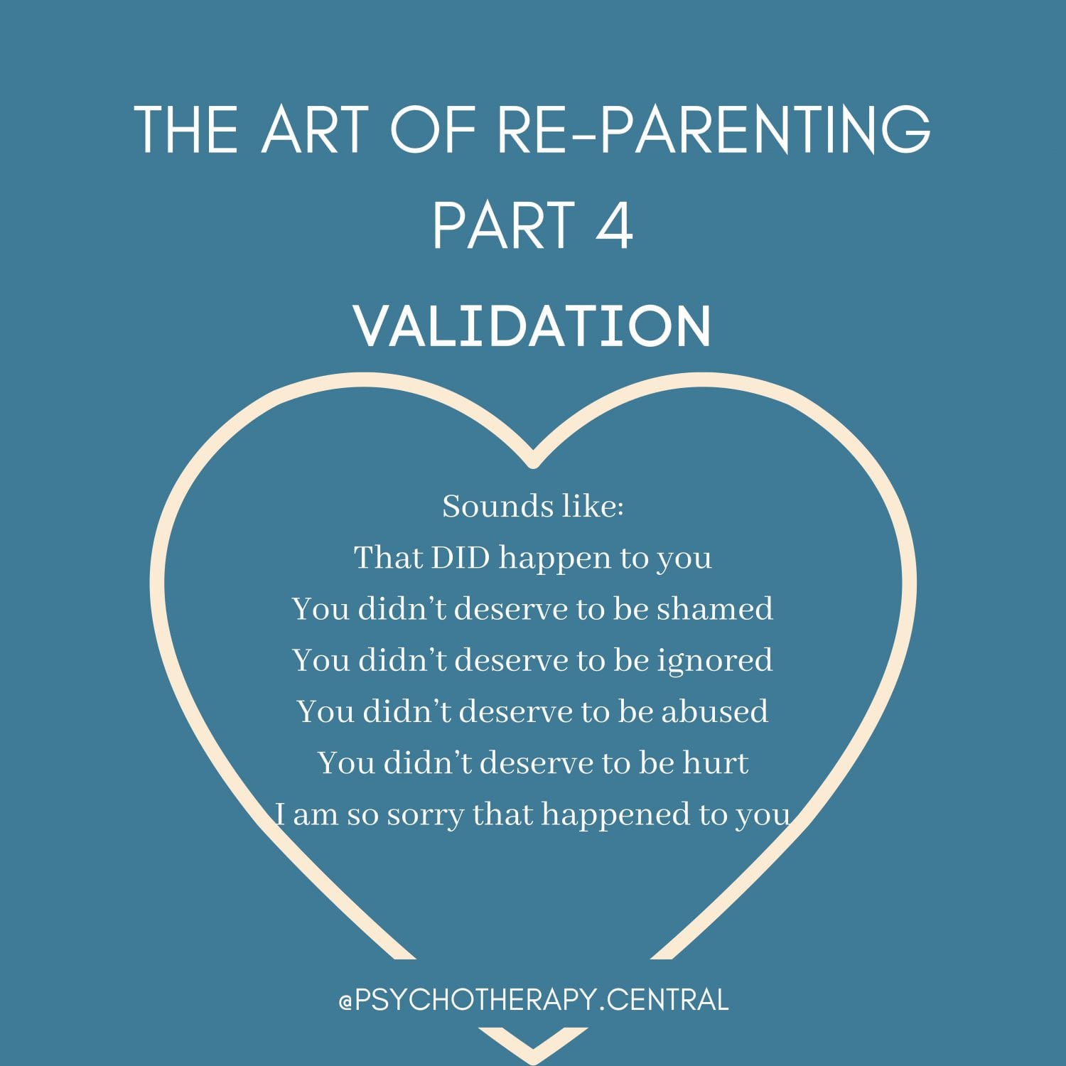 THE ART OF RE-PARENTING – PART 4