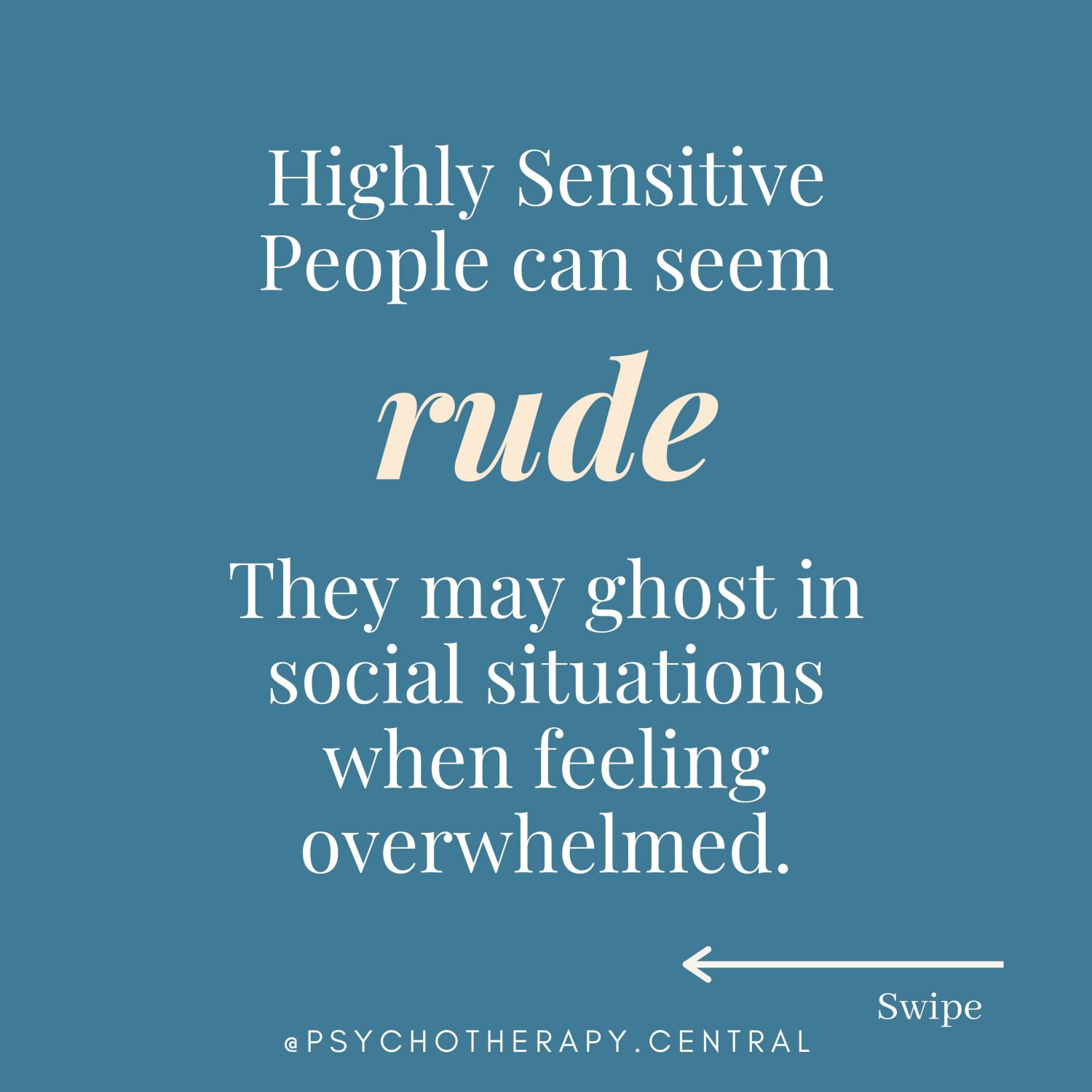 Highly Sensitive people are misunderstood