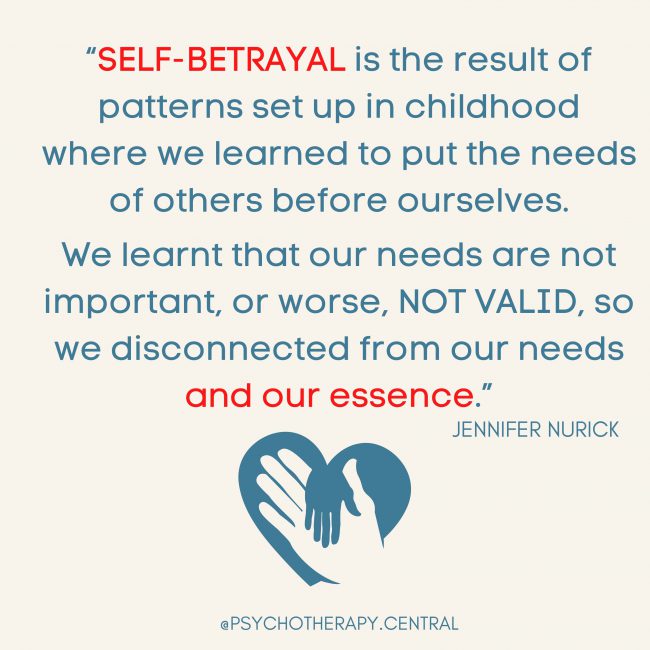 what is self betrayal