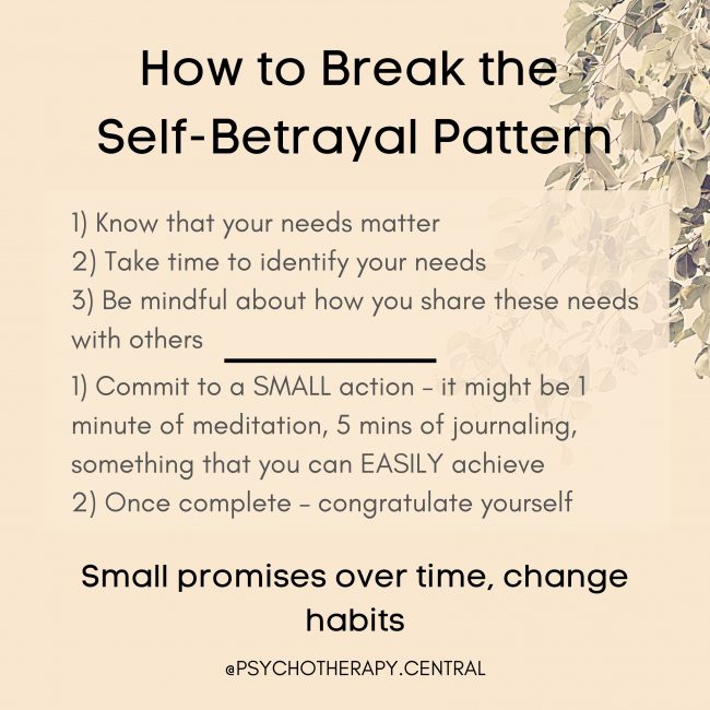 How to Break the Self-Betrayal Pattern