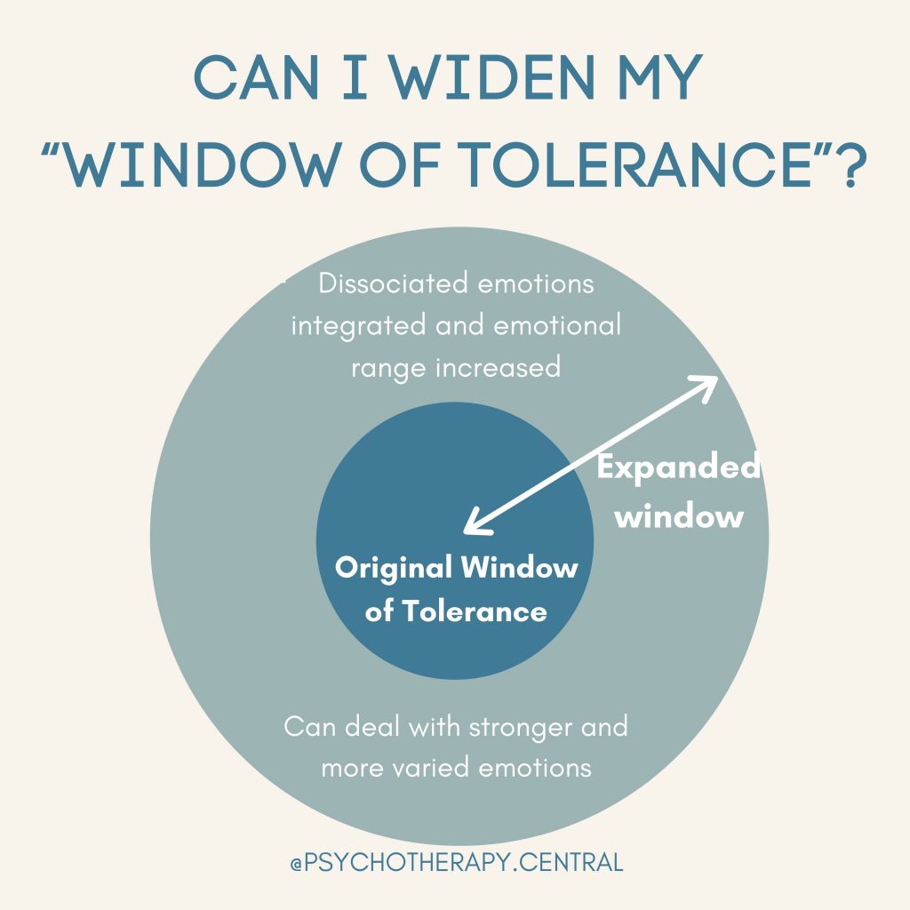 Can I widen my window of tolerance 