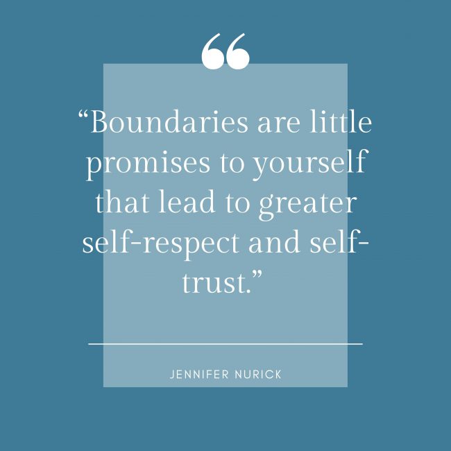 What Having A Healthy Boundary With Your Self