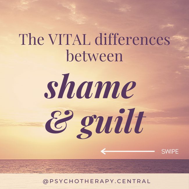 The VITAL differences between shame and guilt