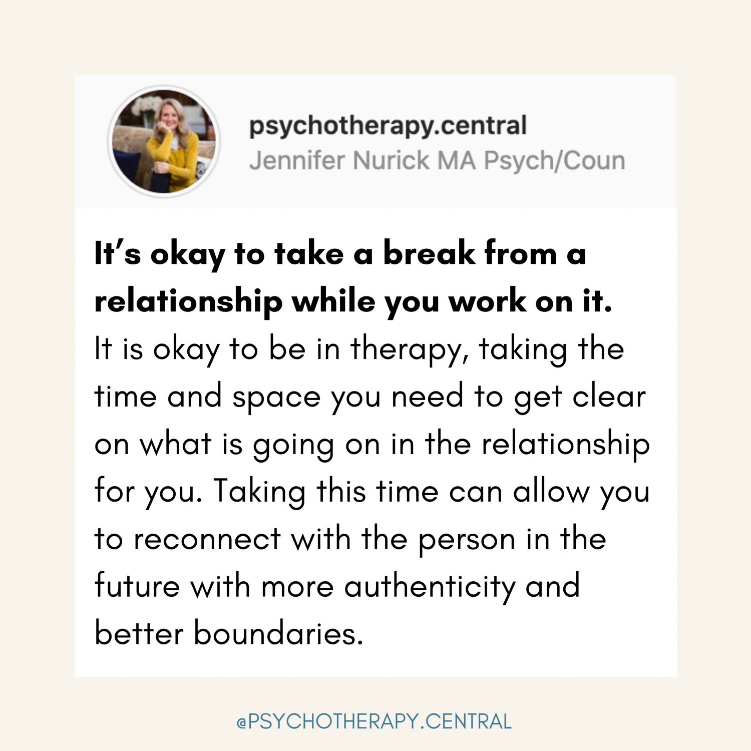 Taking Time out in Relationships