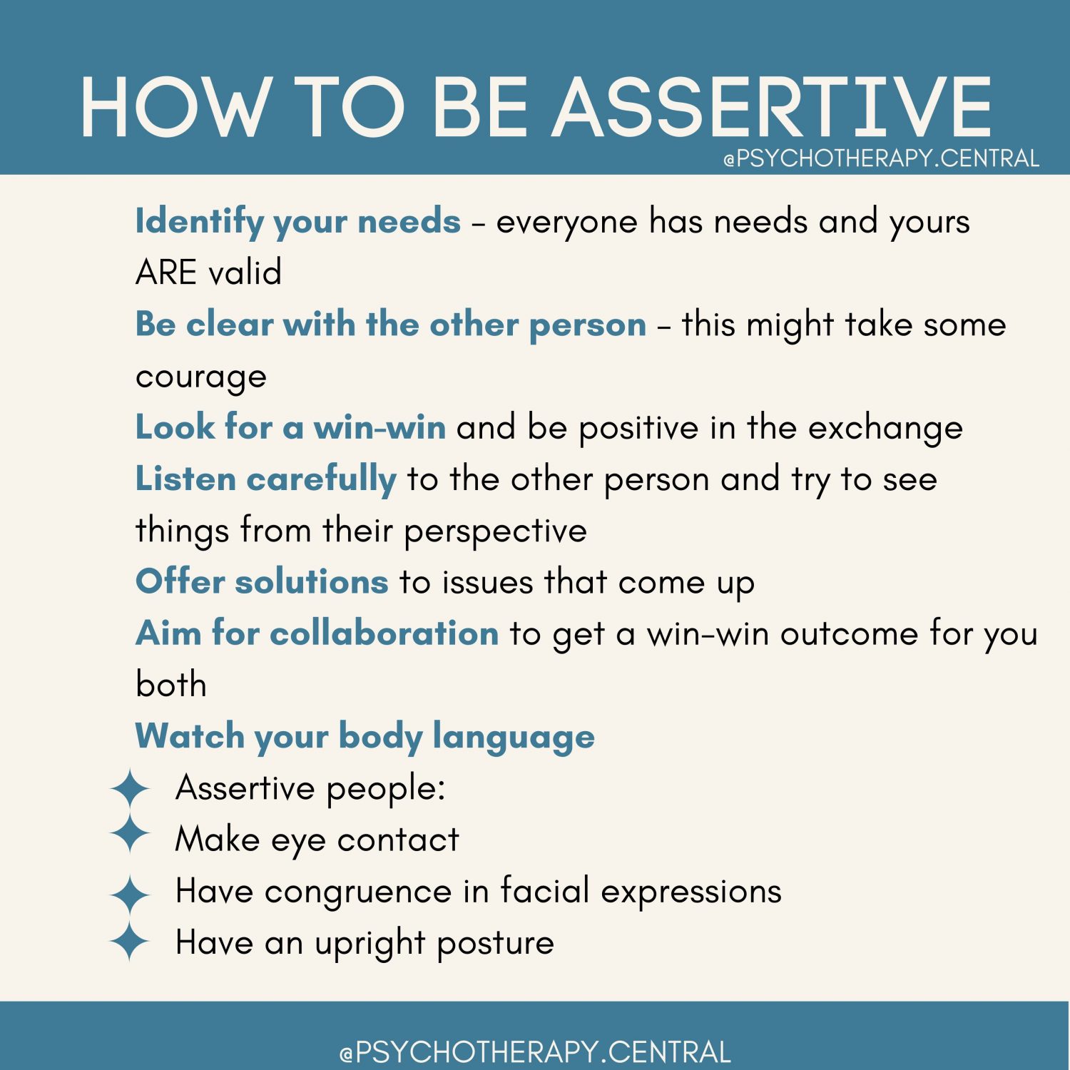 How to be assertive