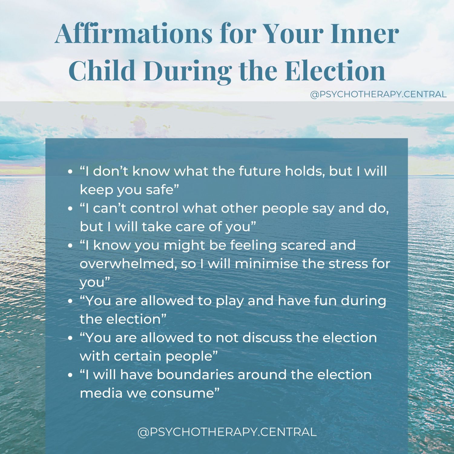 Affirmations for Your Inner Child During the Election