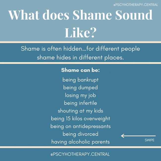 What Does shame sound like