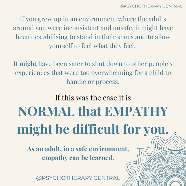 Empathy is Learned in Childhood.