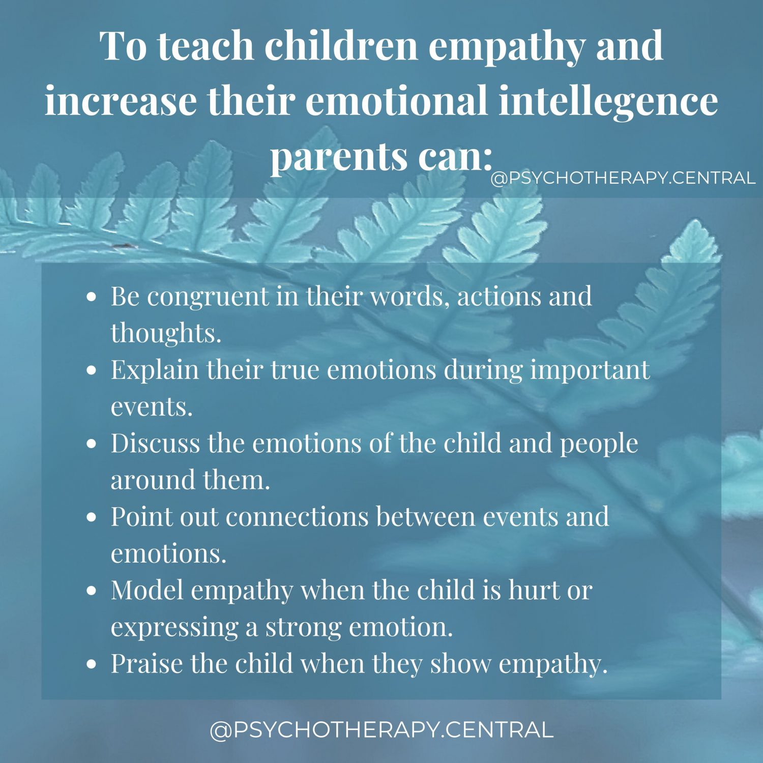 Teaching Children Empathy Increases their Emotional Intelligence.