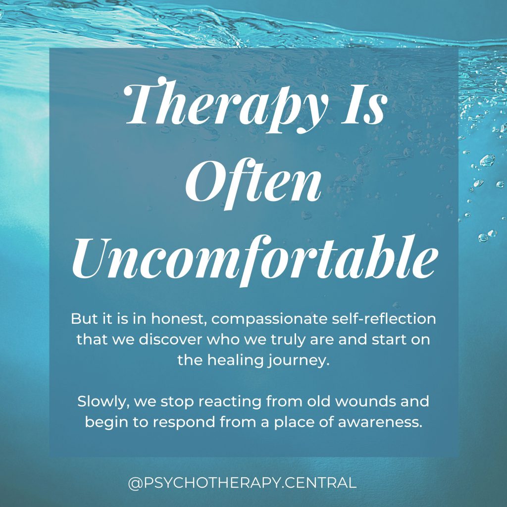 Therapy Is Often Uncomfortable
