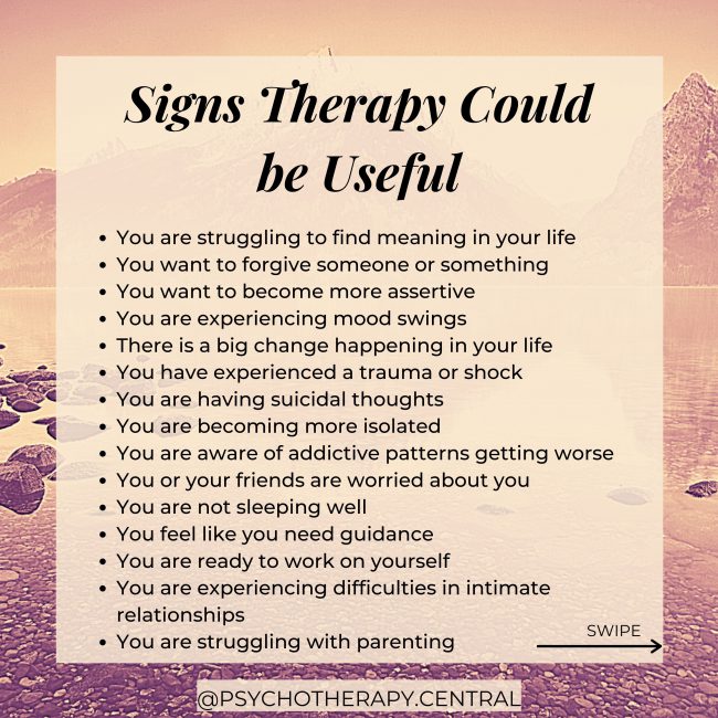 Therapy could be useful if