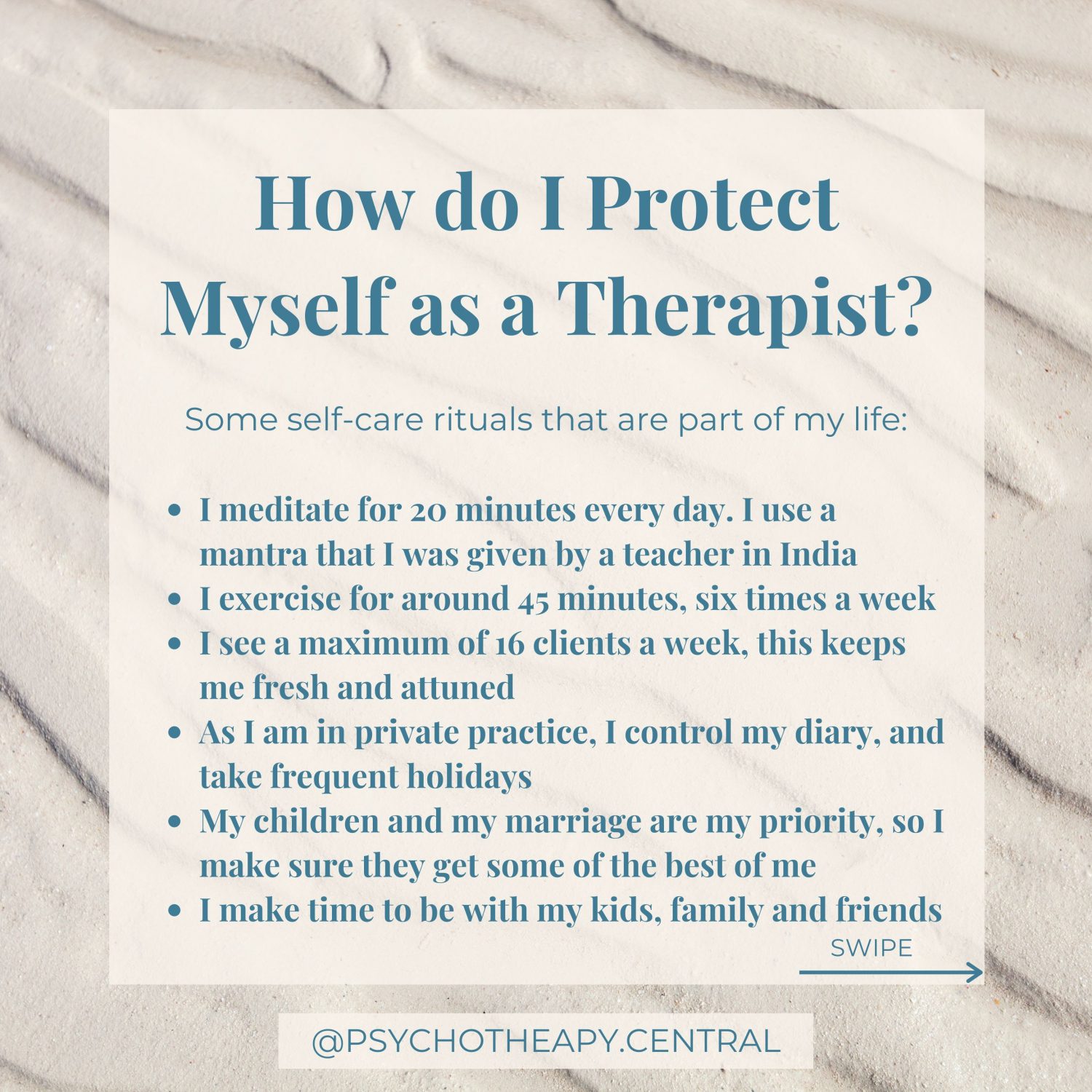 How do I protect myself as a therapist