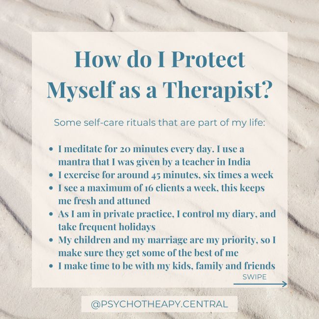 How do I protect myself as a therapist