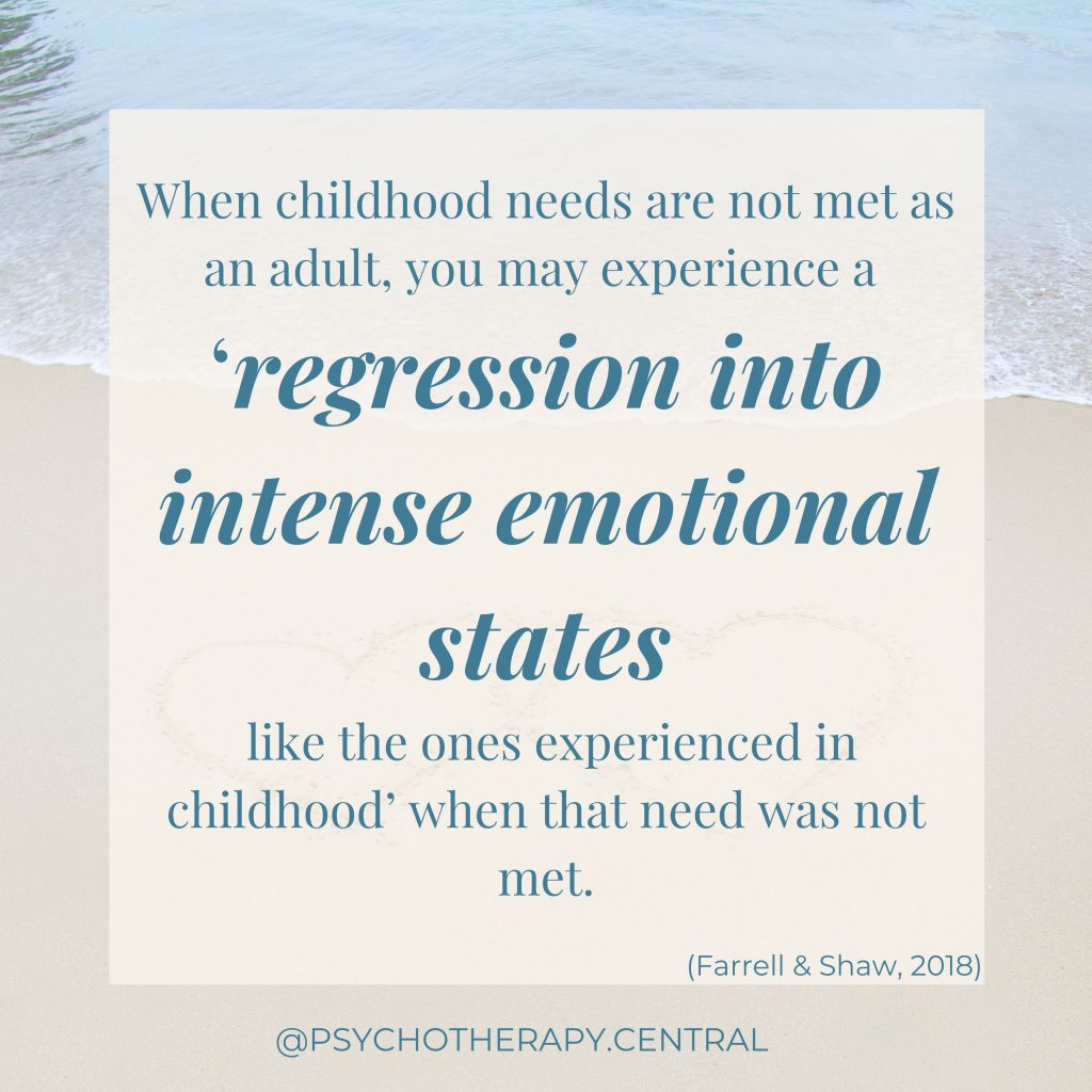 Regression into Childhood States
