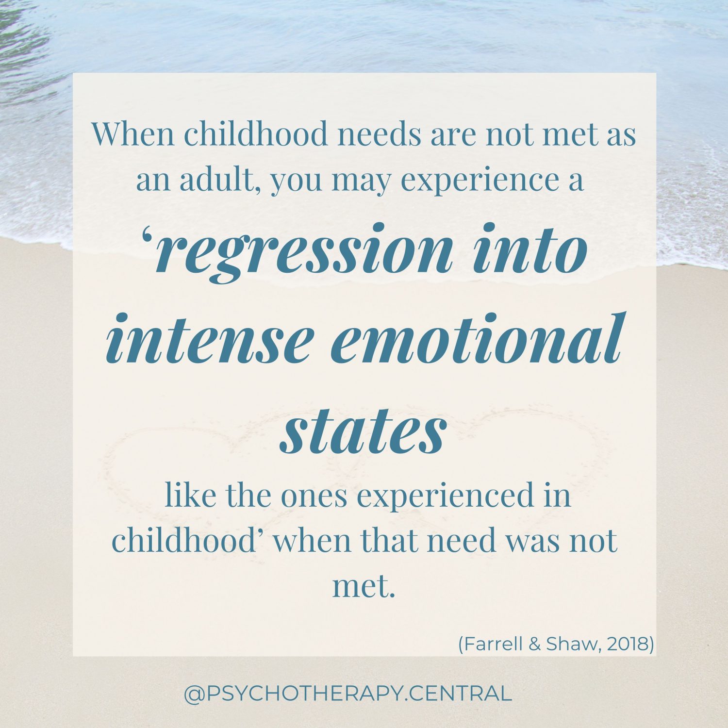 Regression into Childhood States