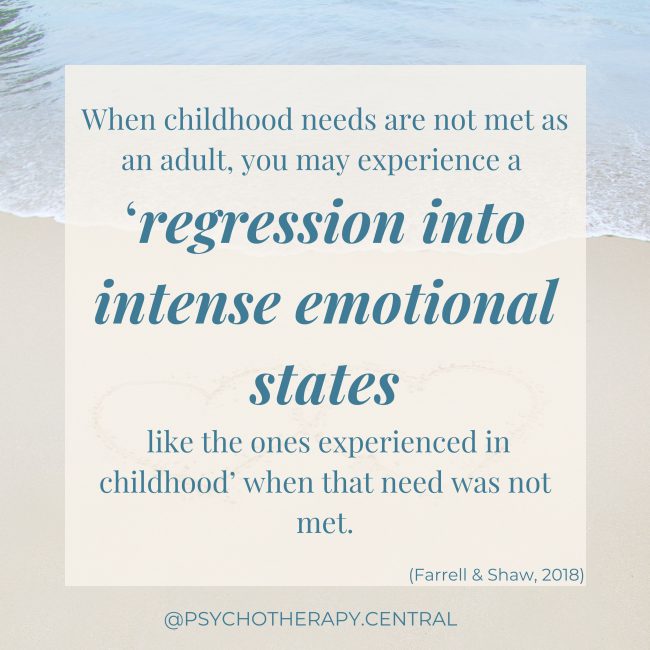 Regression into Childhood States