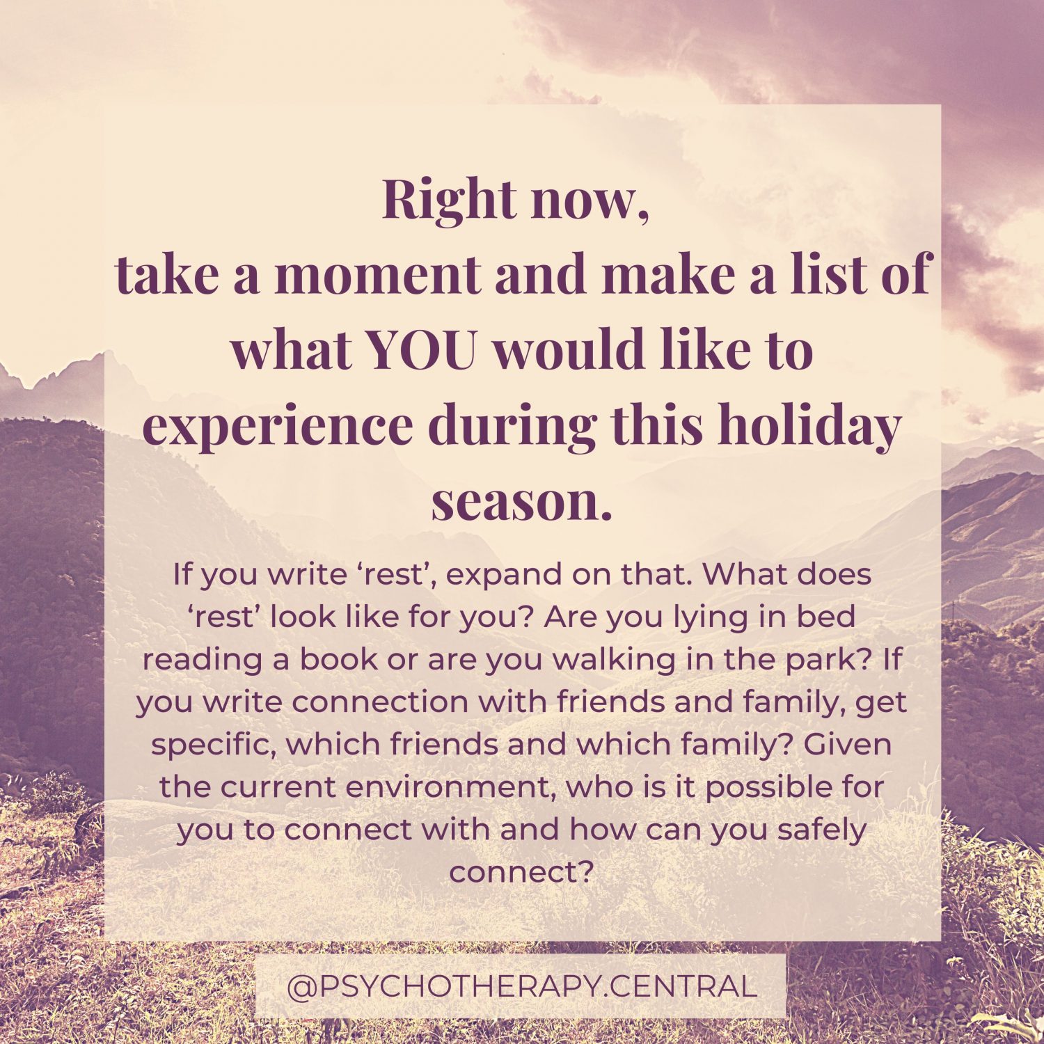 An Intentional Holiday Season