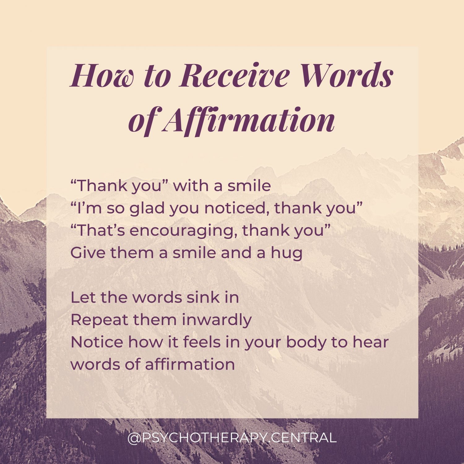 How to Receive Words of Affirmation