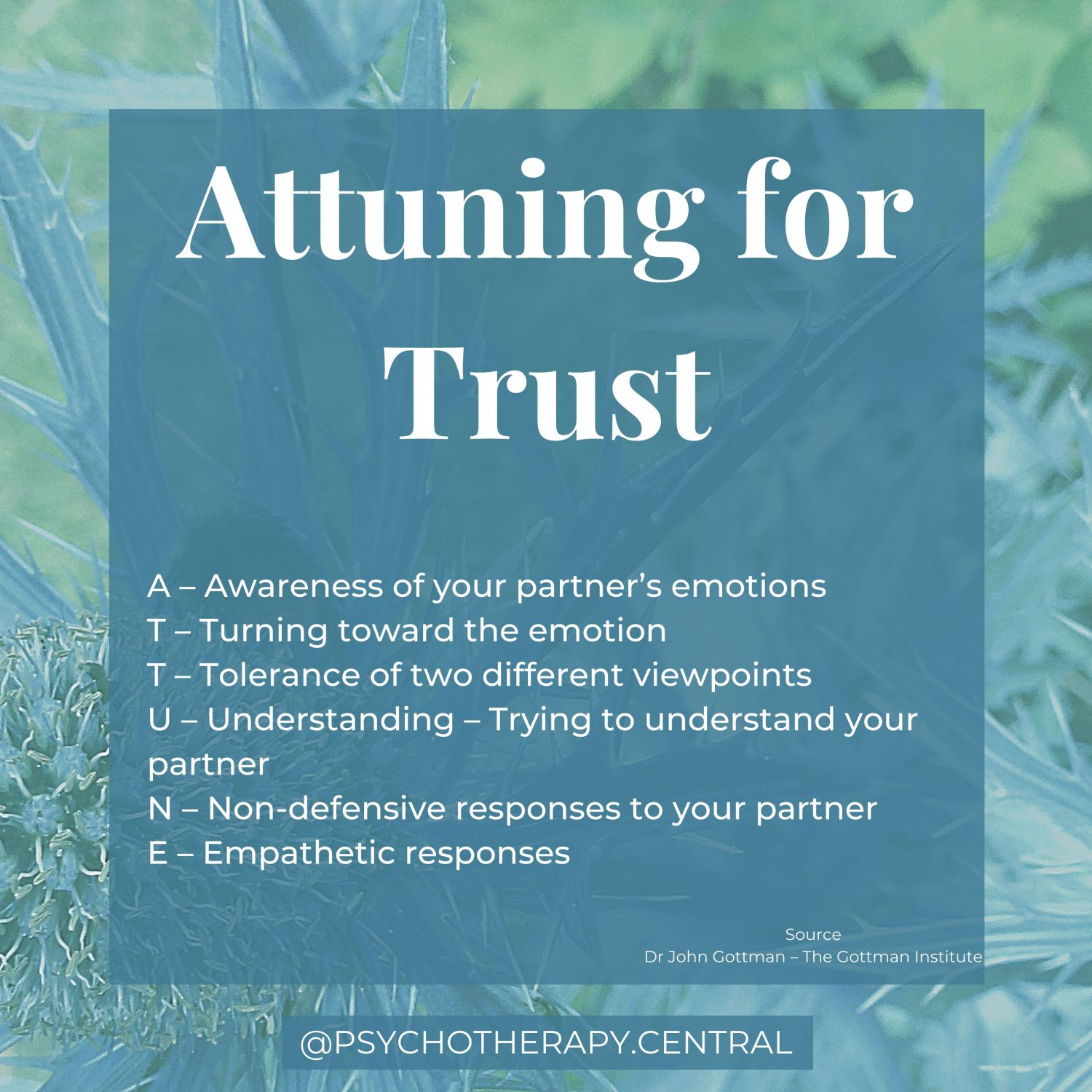 Attuning for trust
