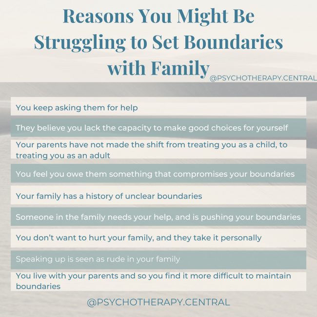 Reasons You Might Be Struggling to Set Boundaries with Family