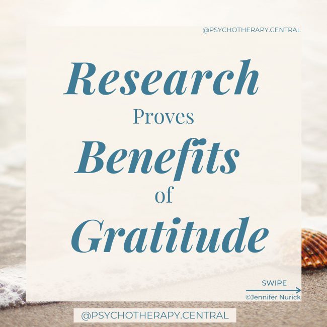 Research Proves Benefits of Gratitude Improved relationships (Algoe, Haidt, & Gable, 2008) Increased life satisfaction (Froh, Safick, & Emmons, 2008) Improves psychological health and happiness (Emmons & Shelton, 2002) Improved sleep – Journaling Increased mental fortitude – reduced stress Increased physical health Improved self-esteem Reduced tendency to compare self to others