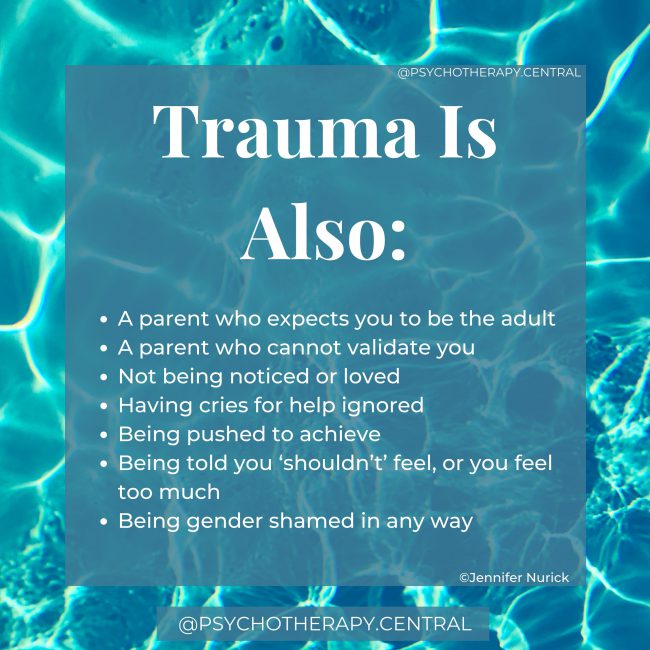 Trauma is also