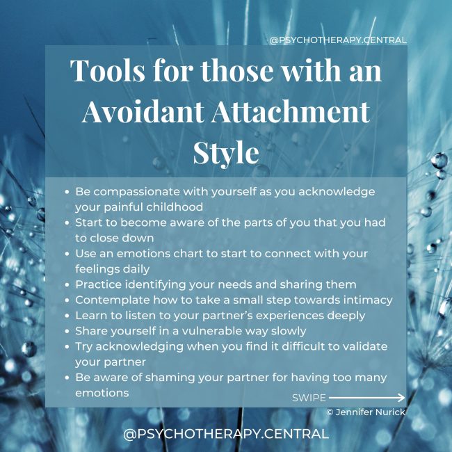 Tools for Those with an Avoidant Attachment Style