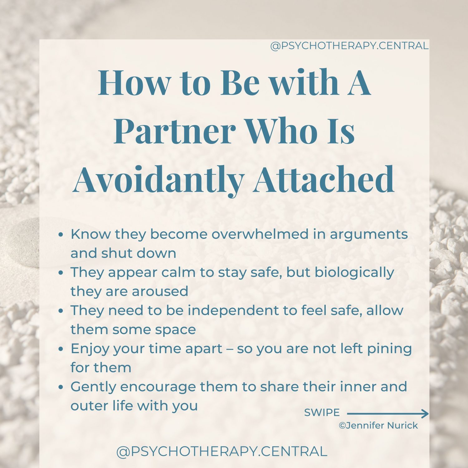 How to Be with A Partner Who Is Avoidantly Attached