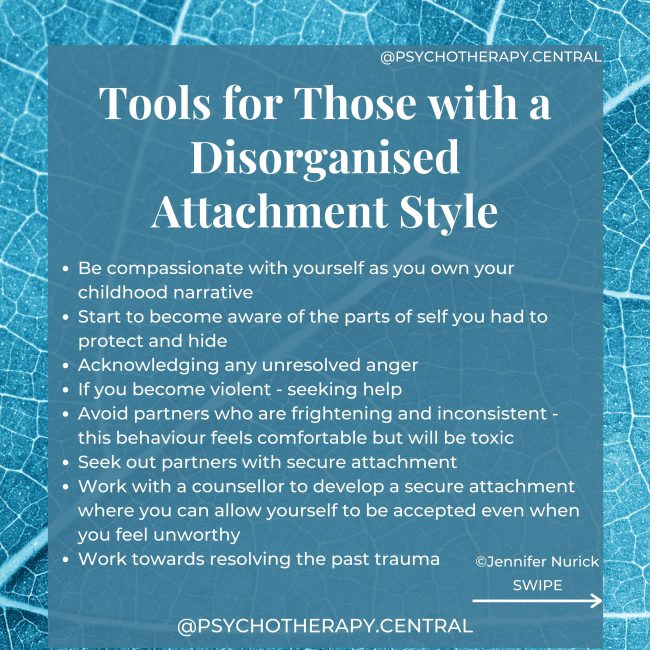 Tools for Those with a Disorganised Attachment Style