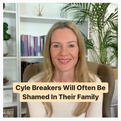 cycle breakers will often be shamed by their family