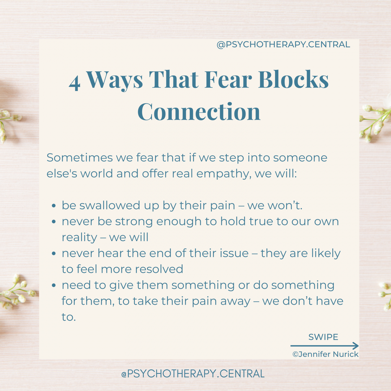 4 ways that fear blocks connection