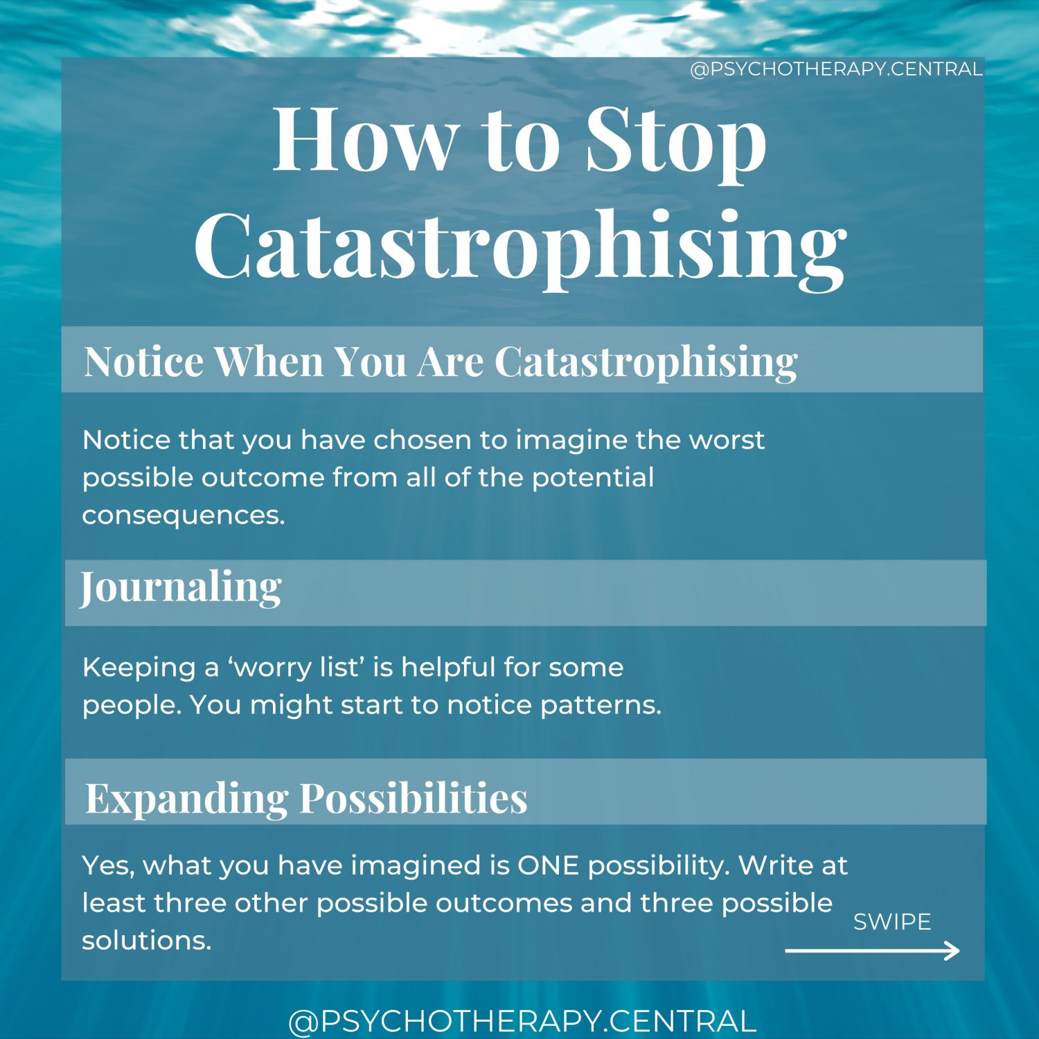 How to Stop Catastrophising