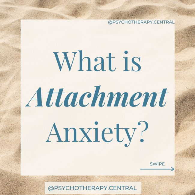 what is attachment anxiety?