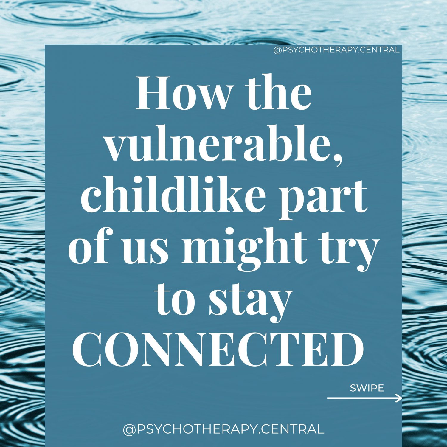 Our Need to Stay Connected