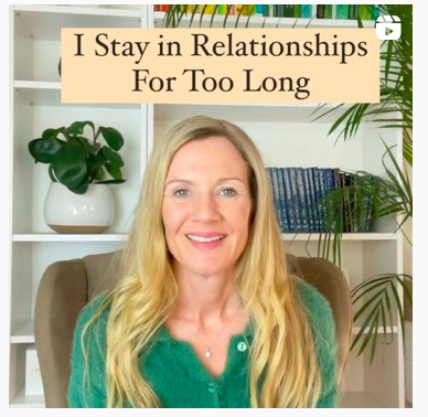 I Stay Too Long In The Wrong Relationships This statement gets me curious about when you first recognised the signs that the relationship was wrong for you. Take a moment and think back. When was that first moment you knew? Remember that feeling. That’s the feeling of you knowing. Then we cover that feeling with reason, doubt, fear or confusion. And we stay. And that knowing comes again. How will you make space for that feeling next time? Without the torrent of doubt and fear. What will you do differently? Let me know in the comments.