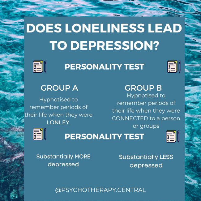 DOES LONELINESS LEAD TO DEPRESSION?