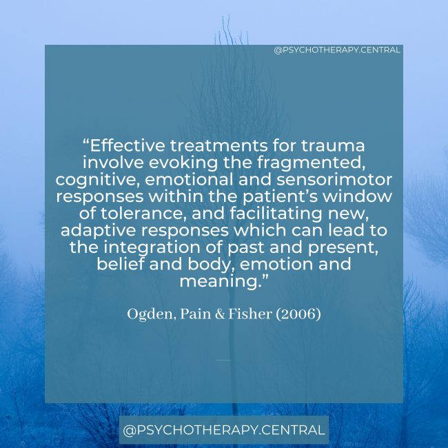 Integrating Traumatic Experiences