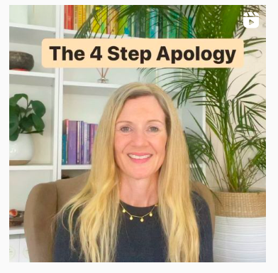The 4 step apology