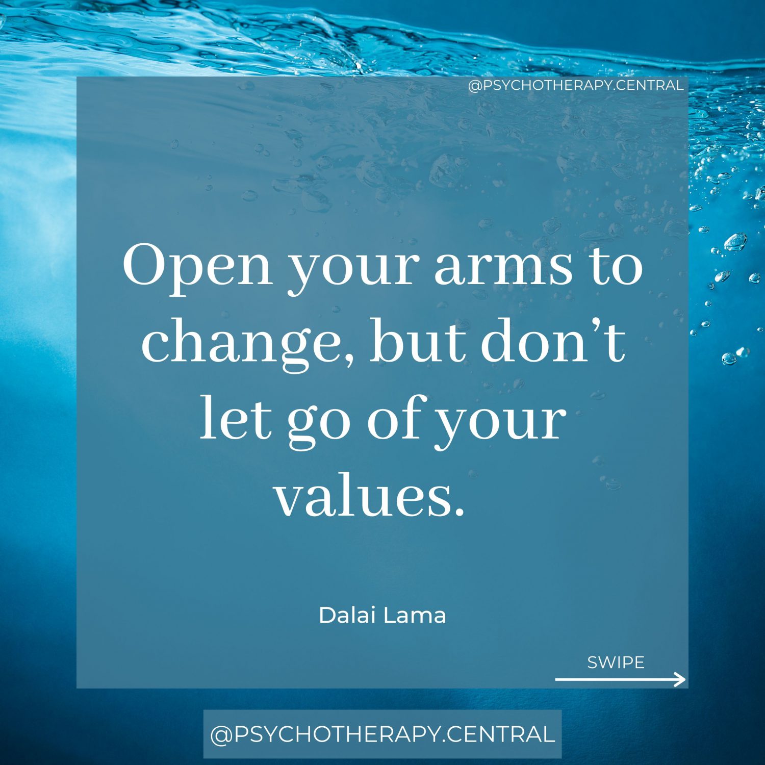 Open Your Arms to Change